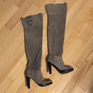 DVF SUEDE OVER THE KNEE BOOTS